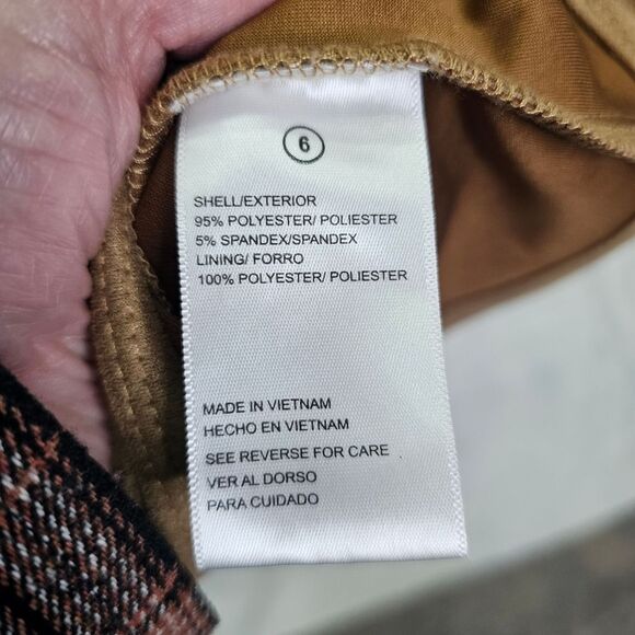 Shelby & Palmer Tan Faux Suede Sheath Dress Size 6 - Picture 8 of 9